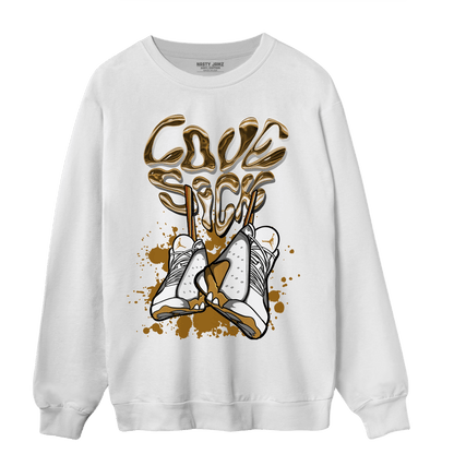 Wheat 13s Sweatshirt Match Sneaker Love Sick - NastyJamz