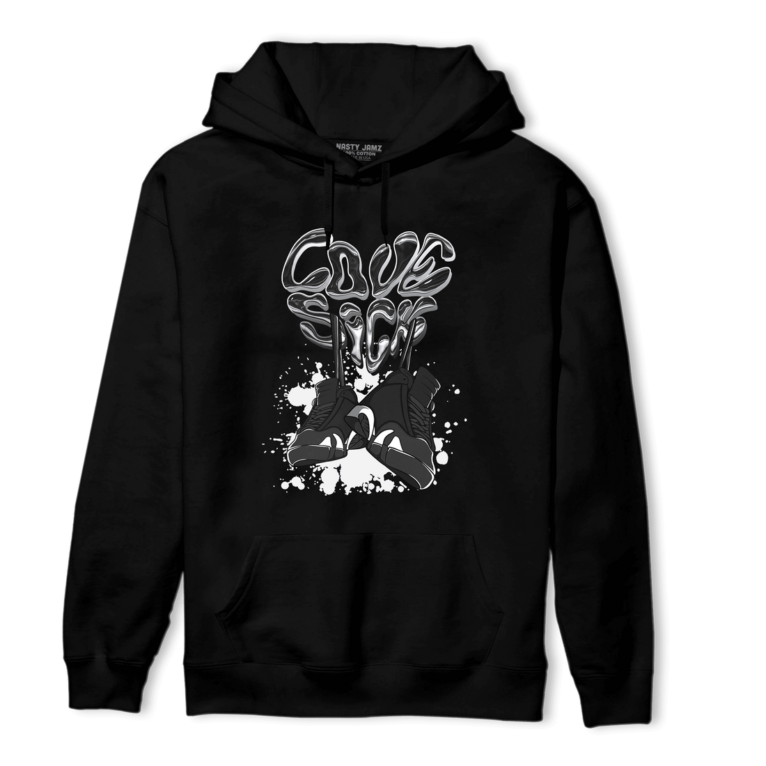 Black White 14s Hoodie Match Sneaker Love Sick - NastyJamz