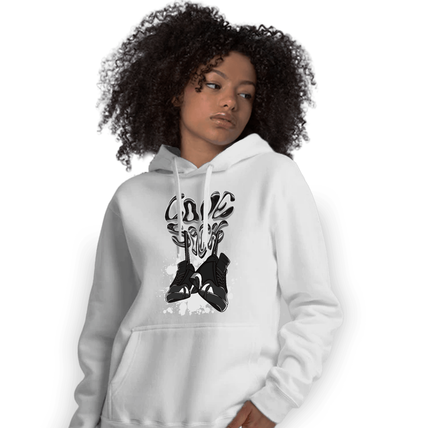 Black White 14s Hoodie Match Sneaker Love Sick - NastyJamz