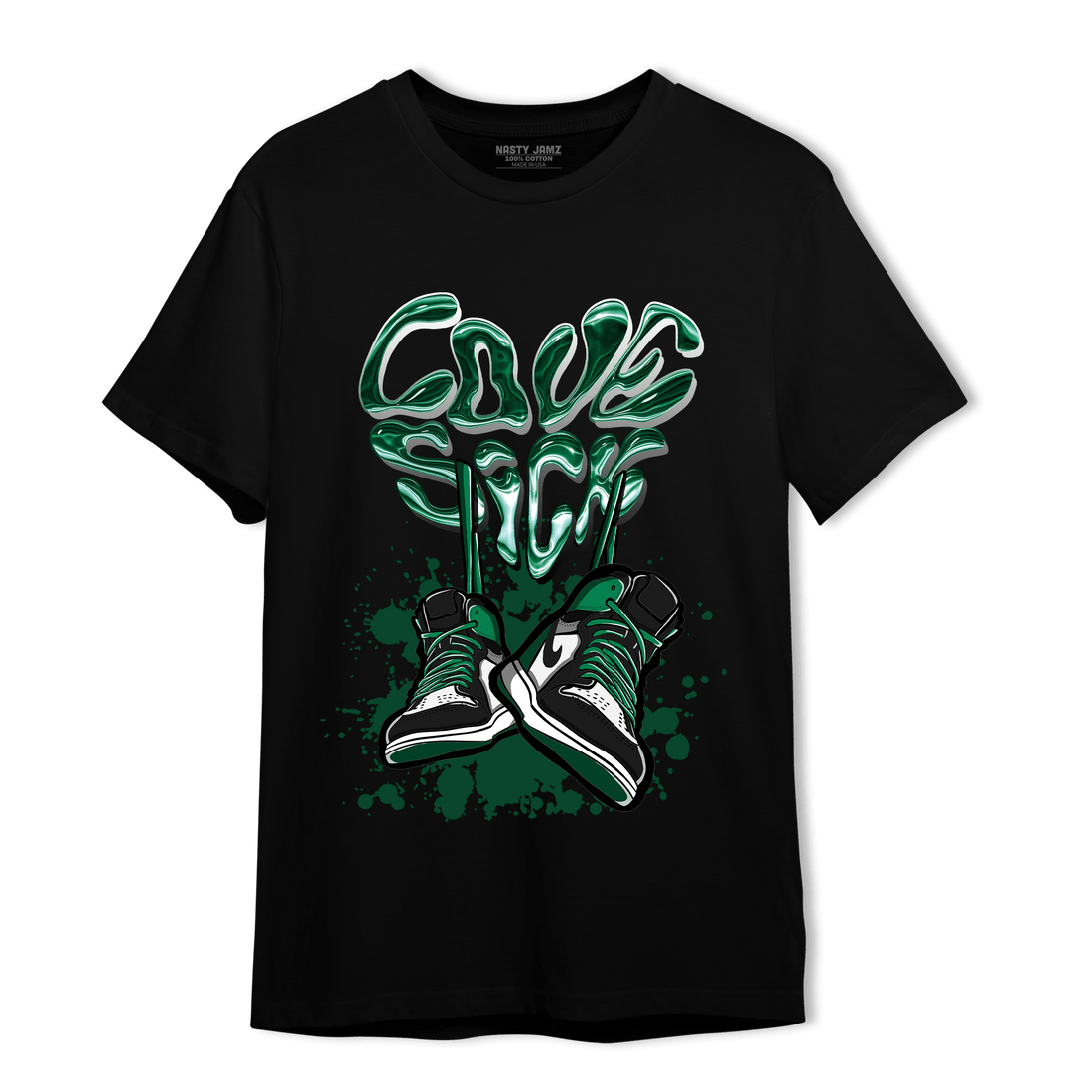 Celtic Lucky Green 1s T Shirt Match Sneaker Love Sick - NastyJamz