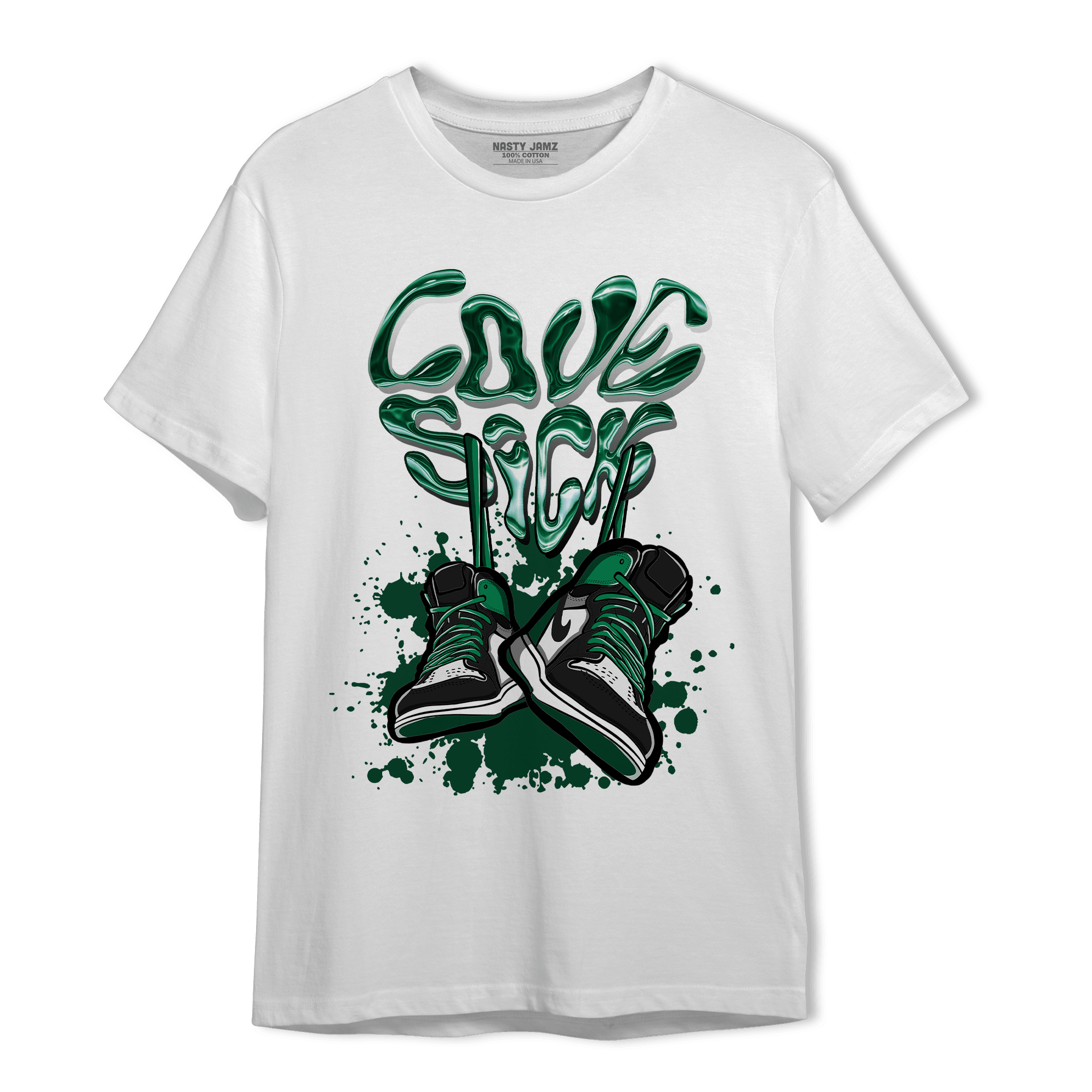 Celtic Lucky Green 1s T Shirt Match Sneaker Love Sick - NastyJamz