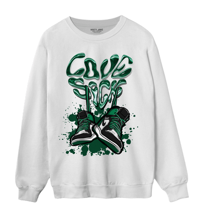 Celtic Lucky Green 1s Sweatshirt Match Sneaker Love Sick - NastyJamz