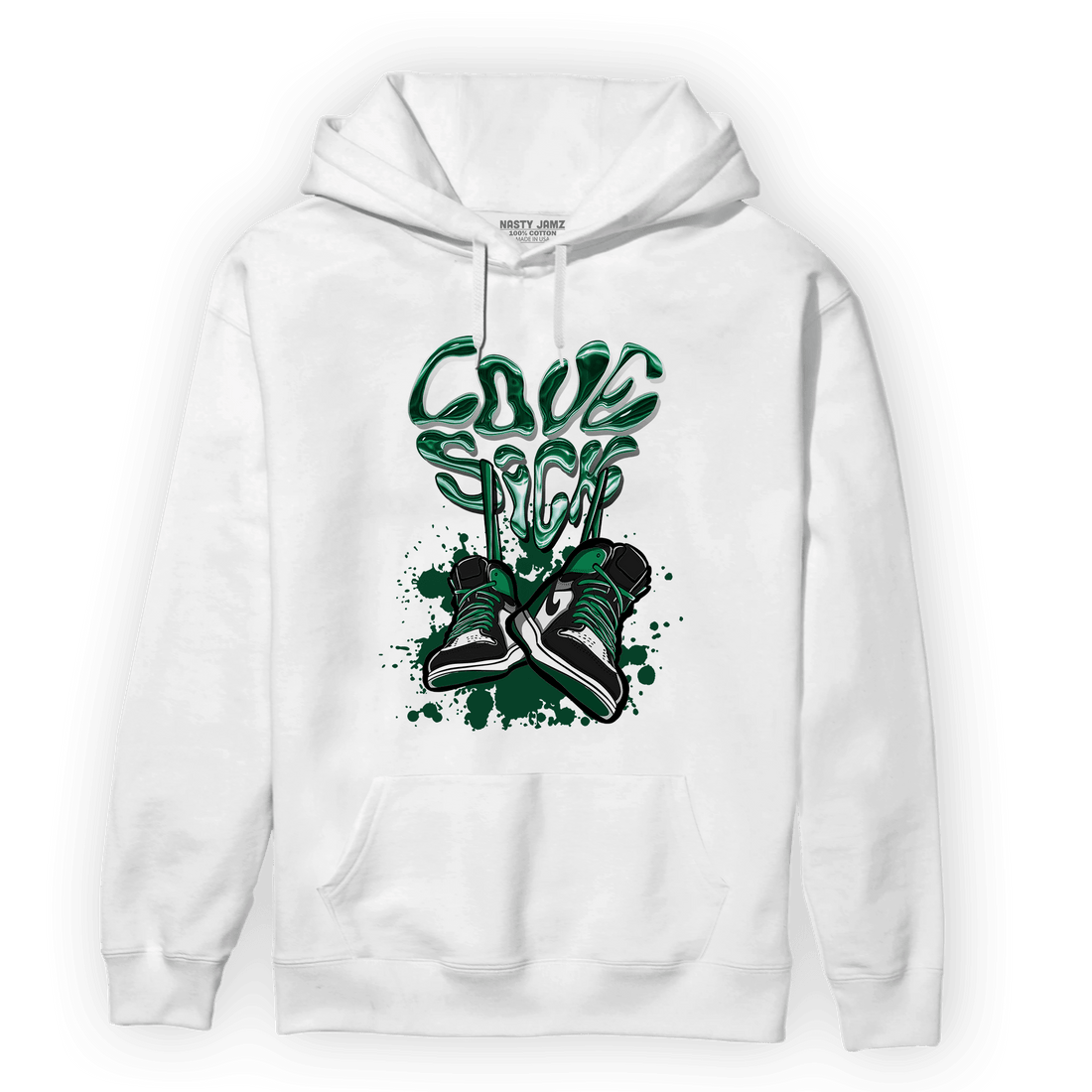 Celtic Lucky Green 1s Hoodie Match Sneaker Love Sick - NastyJamz