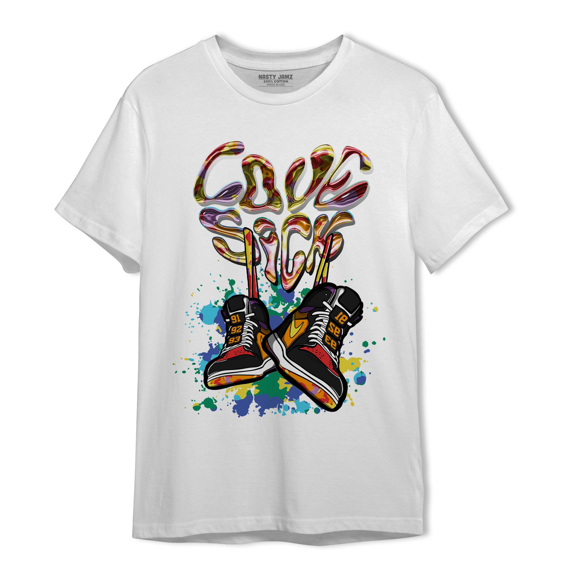 Mid GS Six Championships 1s T Shirt Match Sneaker Love Sick - NastyJamz