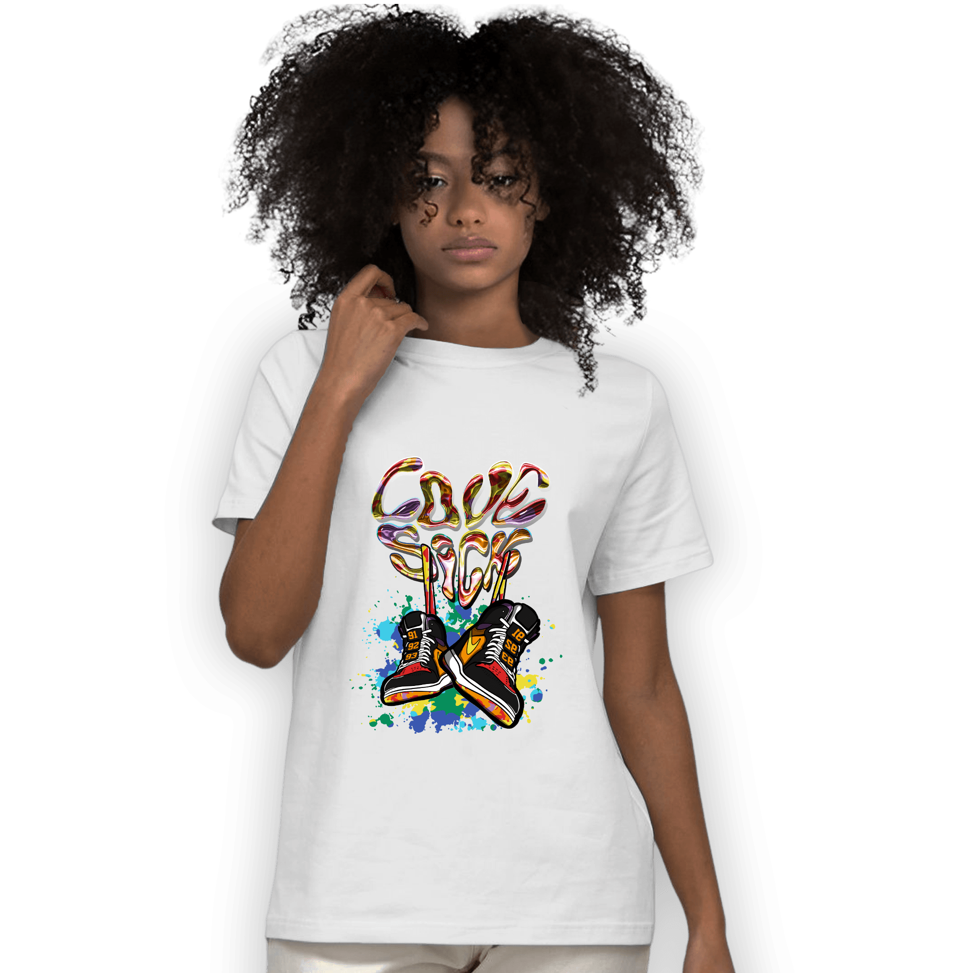 Mid GS Six Championships 1s T Shirt Match Sneaker Love Sick - NastyJamz