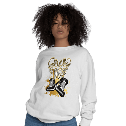 Mid SE Black Gold 1s Sweatshirt Match Sneaker Love Sick - NastyJamz