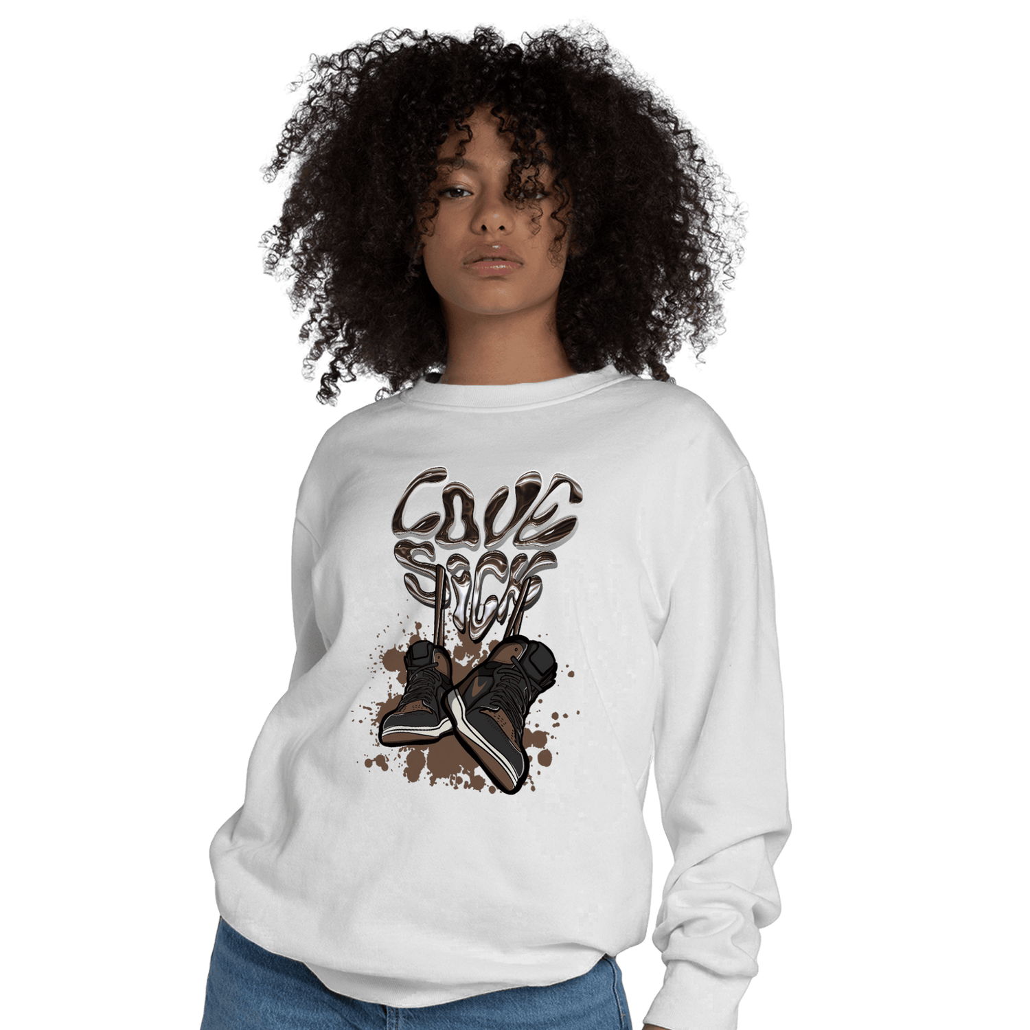 Palomino 1s Sweatshirt Match Sneaker Love Sick - NastyJamz