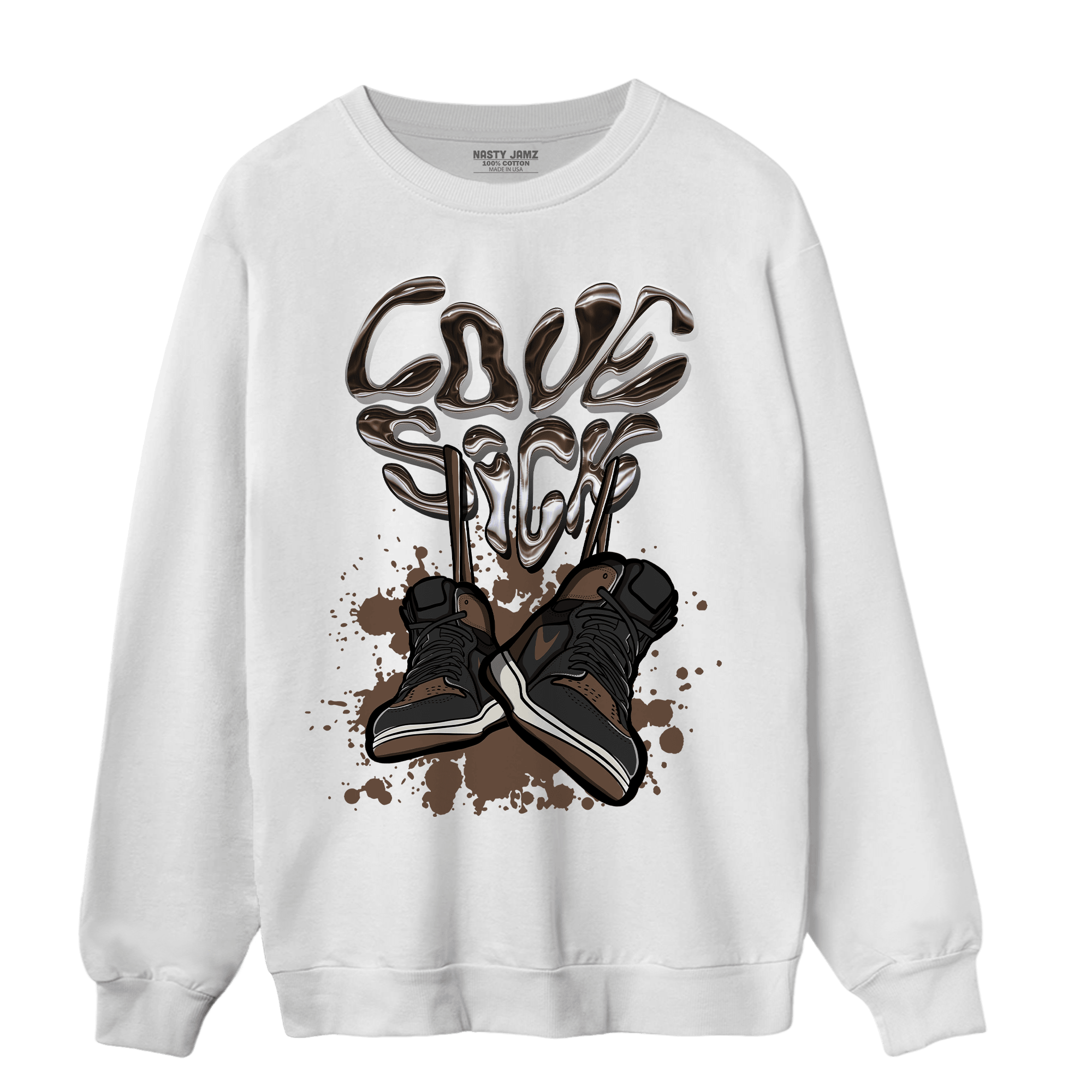 Palomino 1s Sweatshirt Match Sneaker Love Sick - NastyJamz