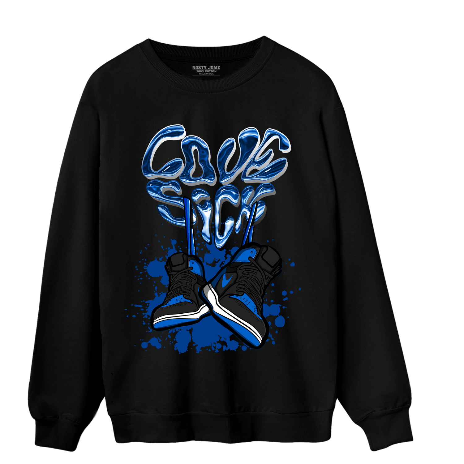 Royal Reimagined 1s Sweatshirt Match Sneaker Love Sick - NastyJamz