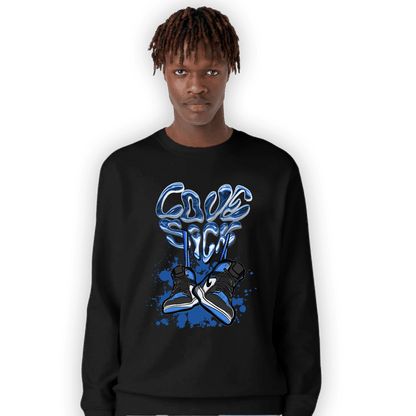 University Blue Toe 1s Sweatshirt Match Sneaker Love Sick - NastyJamz