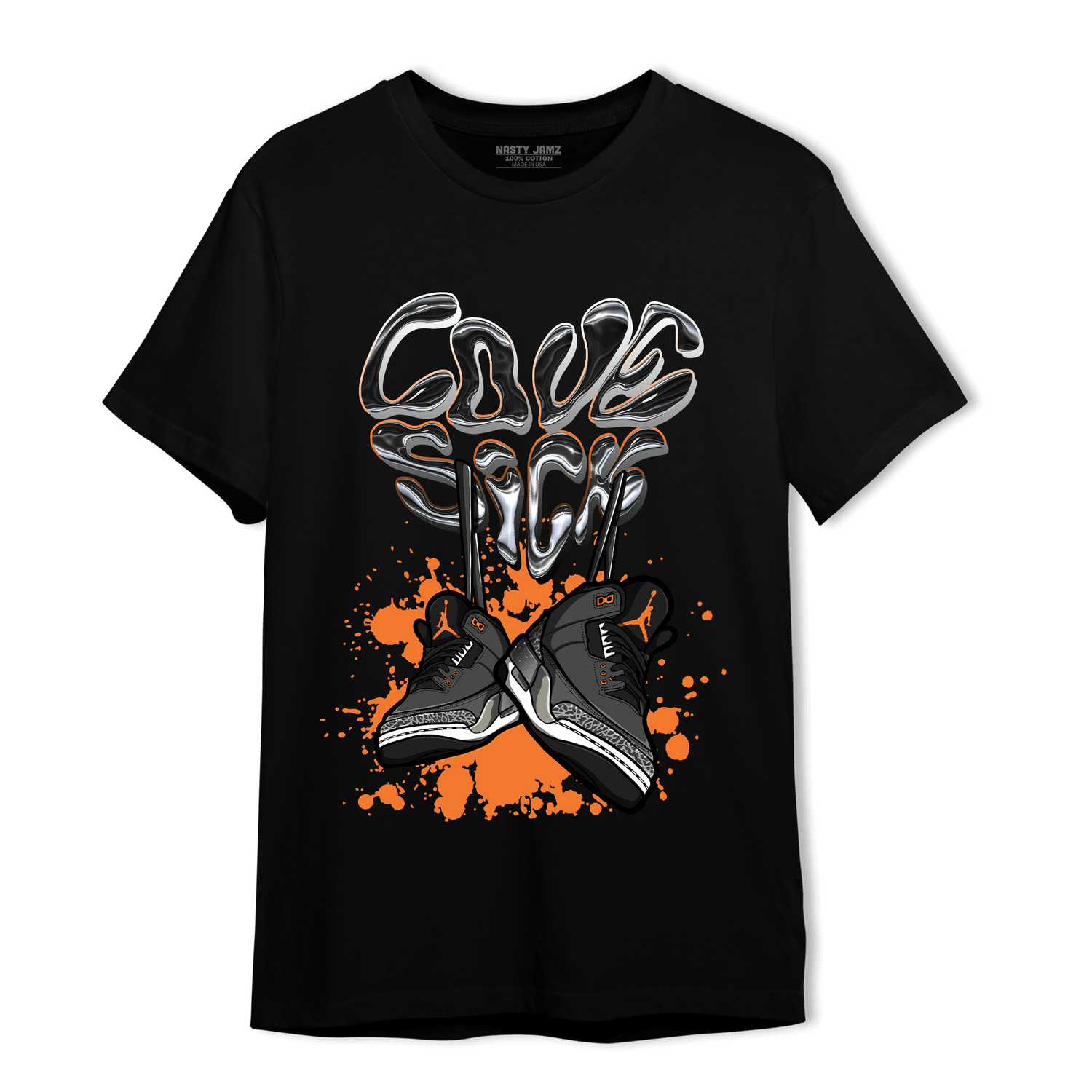 Fear Pack 3s T Shirt Match Sneaker Love Sick - NastyJamz