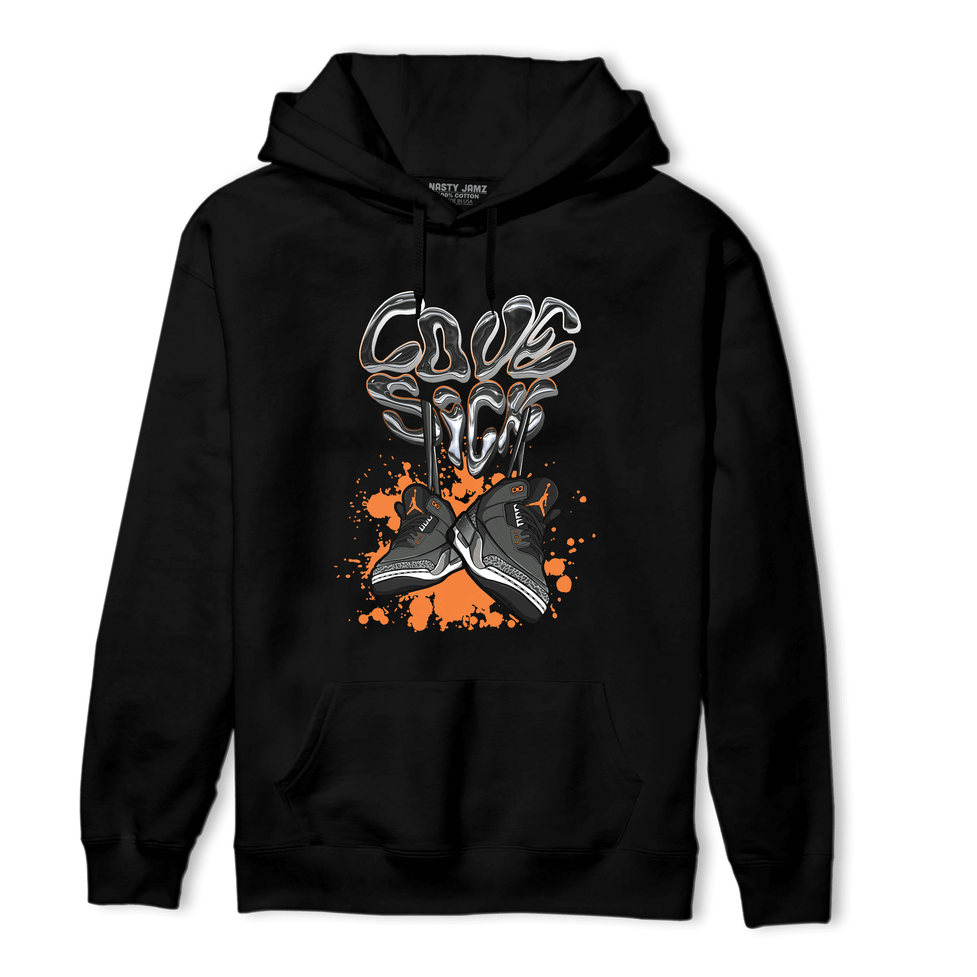 Fear Pack 3s Hoodie Match Sneaker Love Sick - NastyJamz