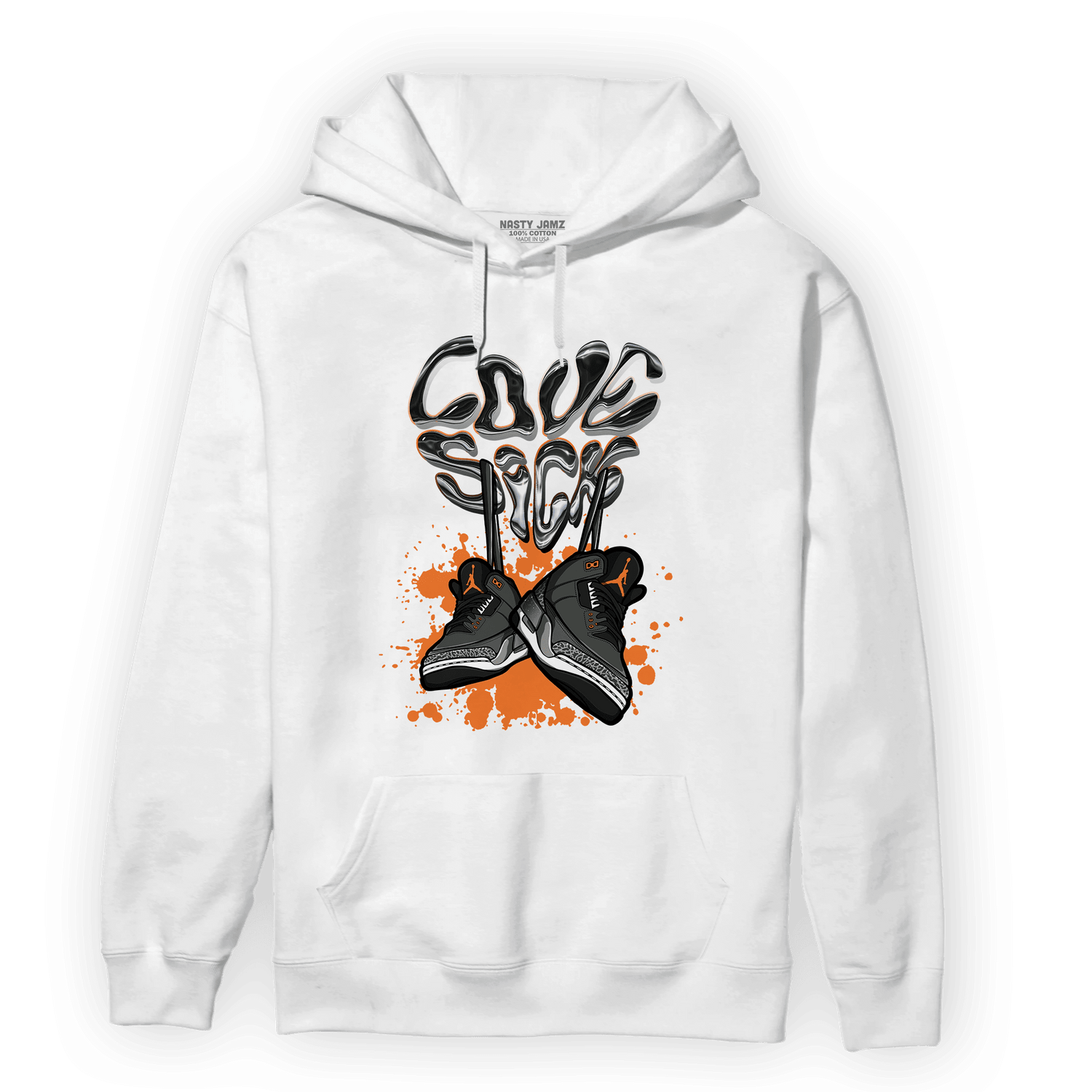 Fear Pack 3s Hoodie Match Sneaker Love Sick - NastyJamz