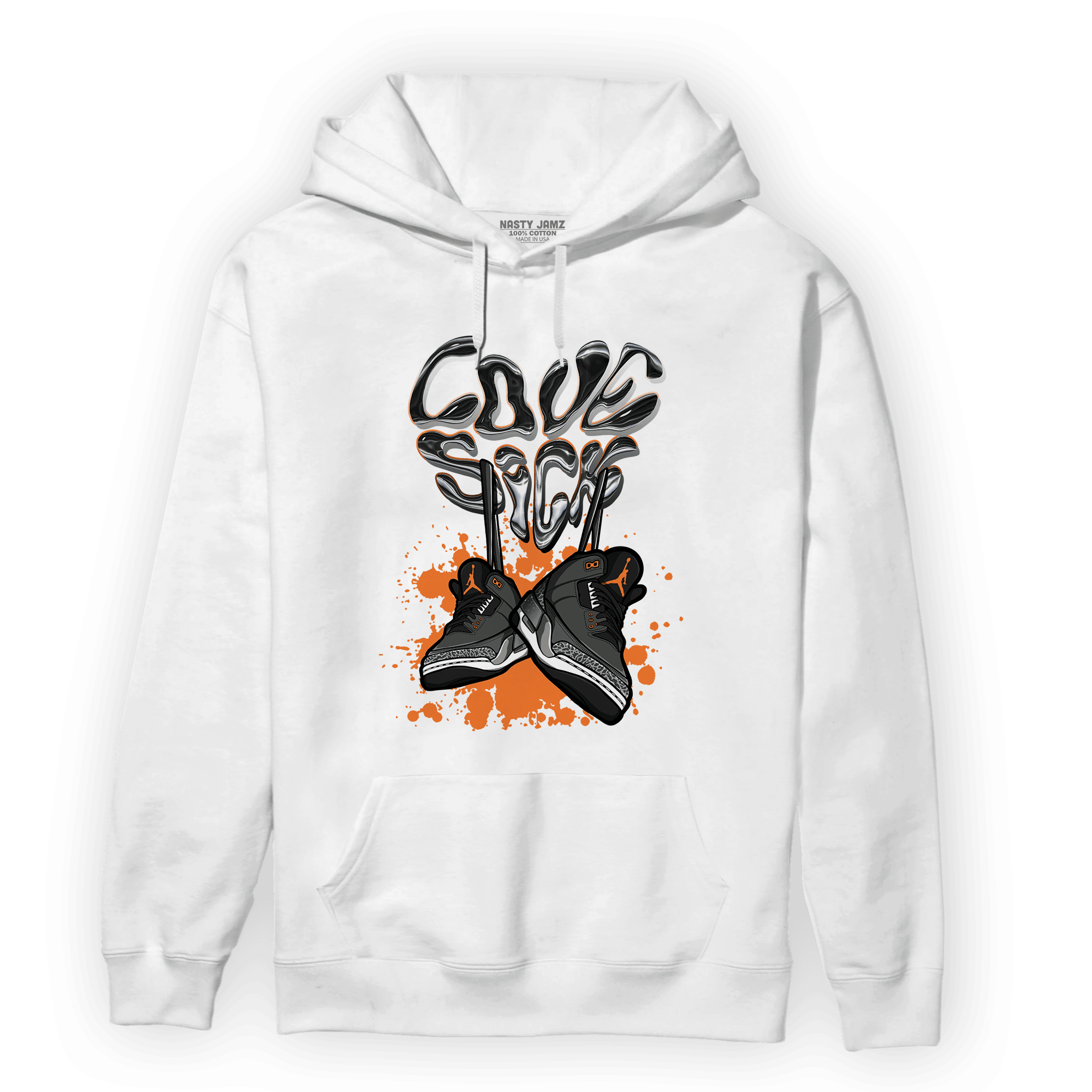 Fear Pack 3s Hoodie Match Sneaker Love Sick - NastyJamz