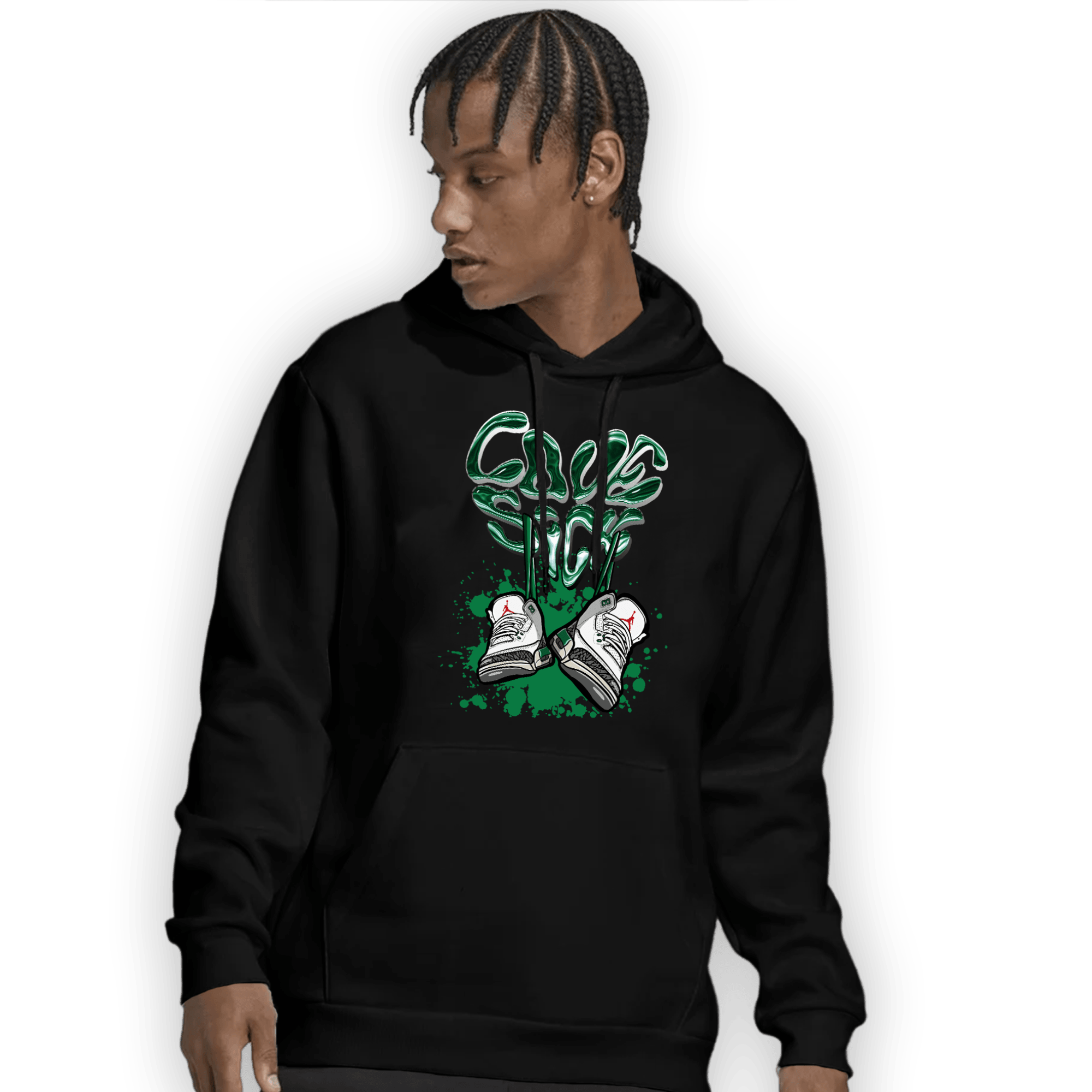 Lucky Green 3s Hoodie Match Sneaker Love Sick - NastyJamz
