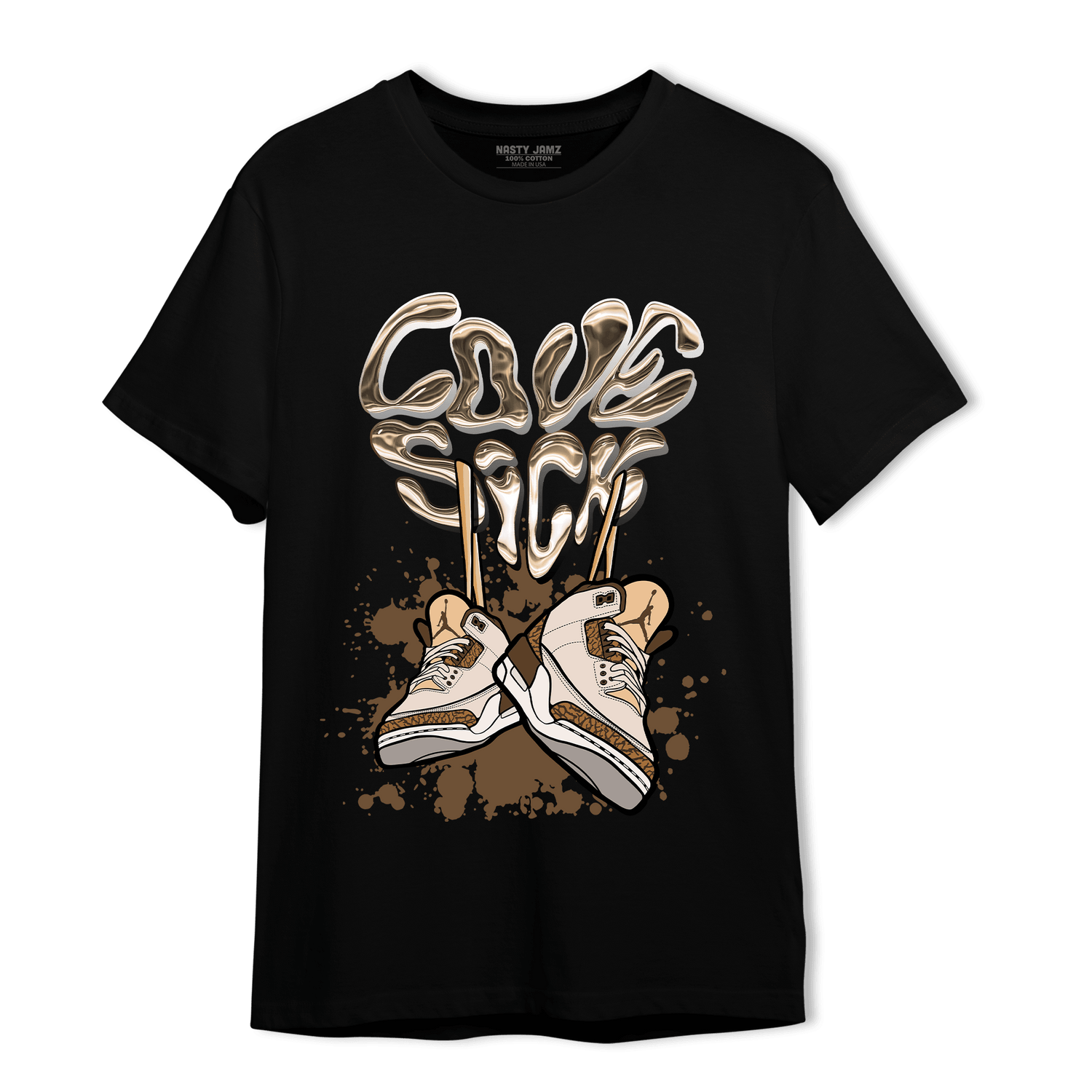 Palomino 3s T Shirt Match Sneaker Love Sick - NastyJamz