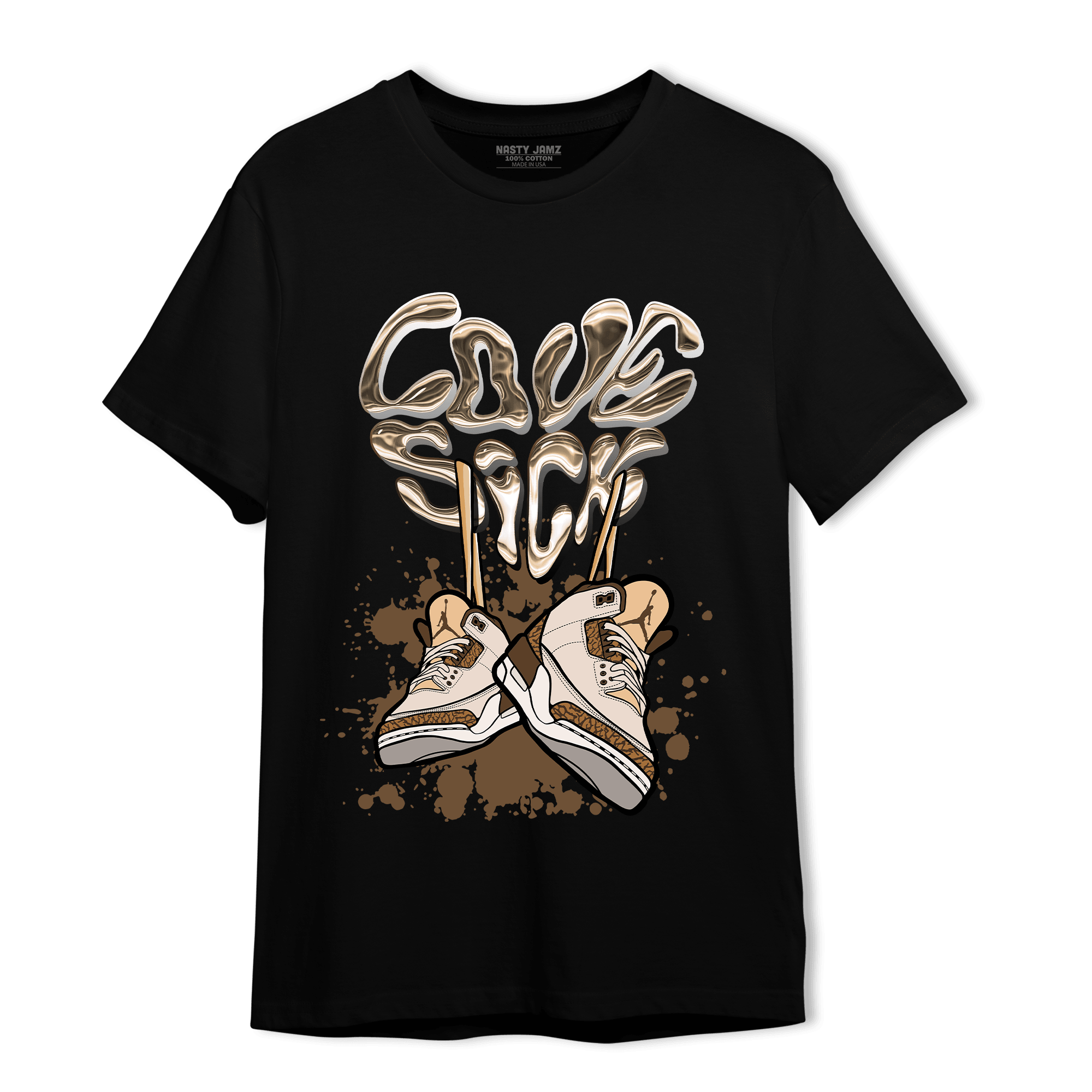 Palomino 3s T Shirt Match Sneaker Love Sick - NastyJamz