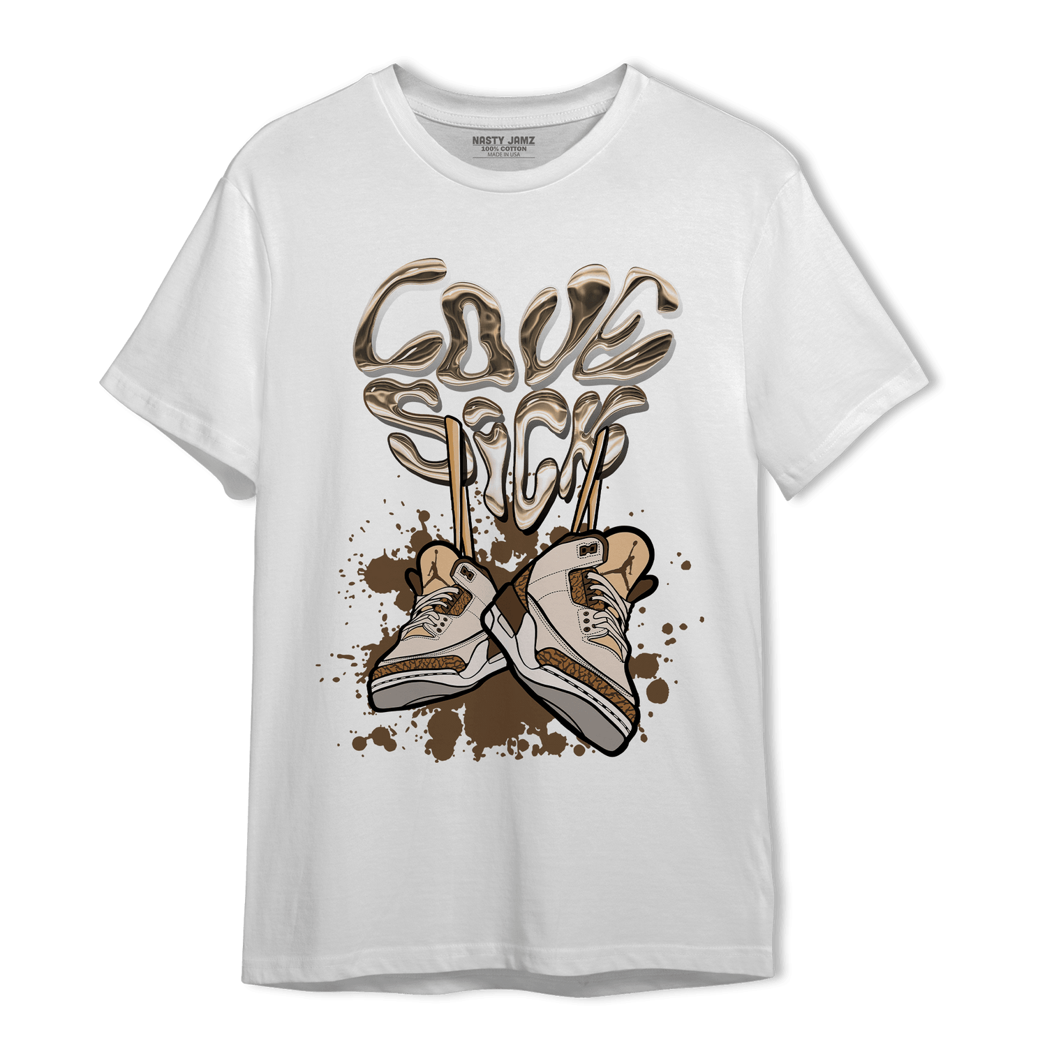 Palomino 3s T Shirt Match Sneaker Love Sick - NastyJamz