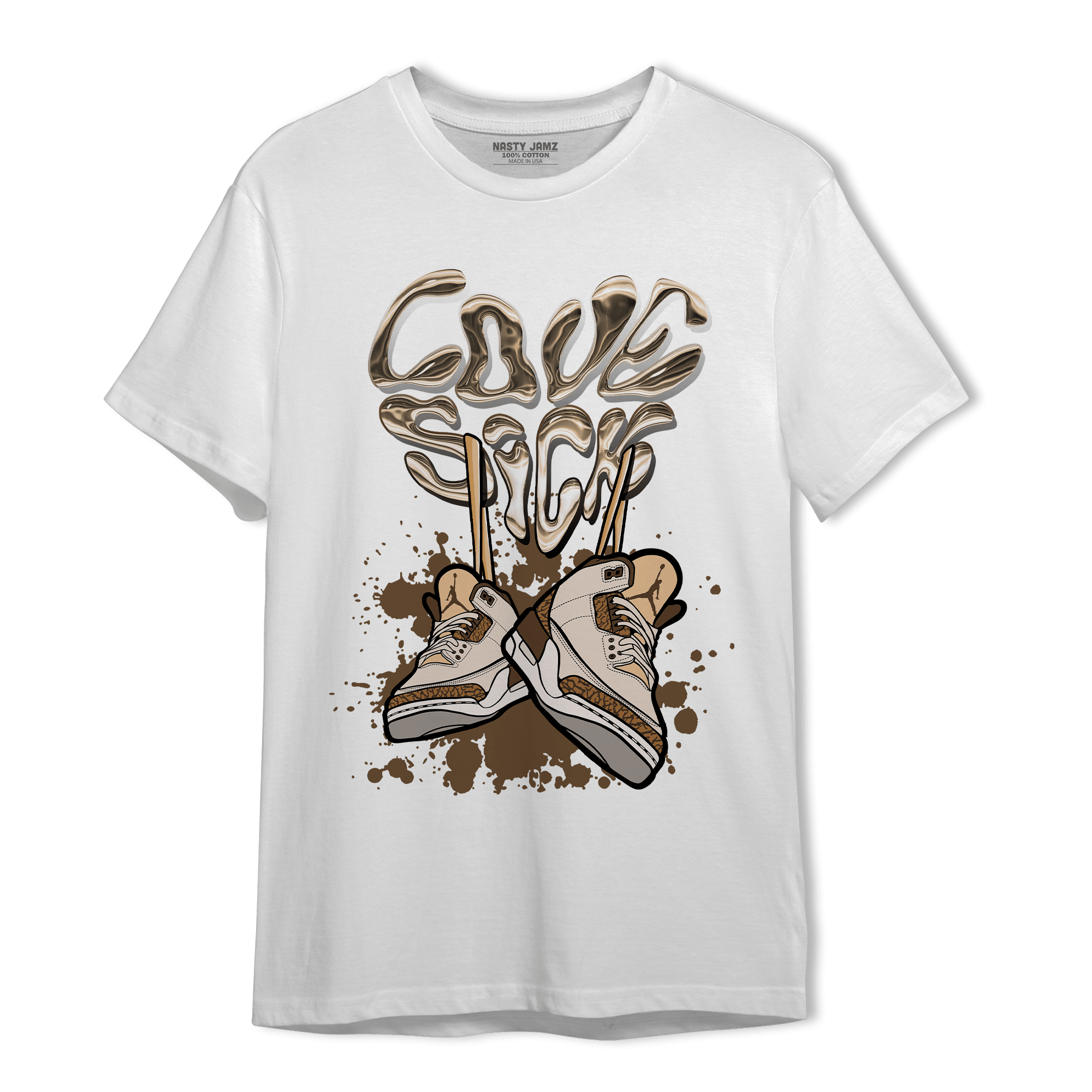 Palomino 3s T Shirt Match Sneaker Love Sick - NastyJamz