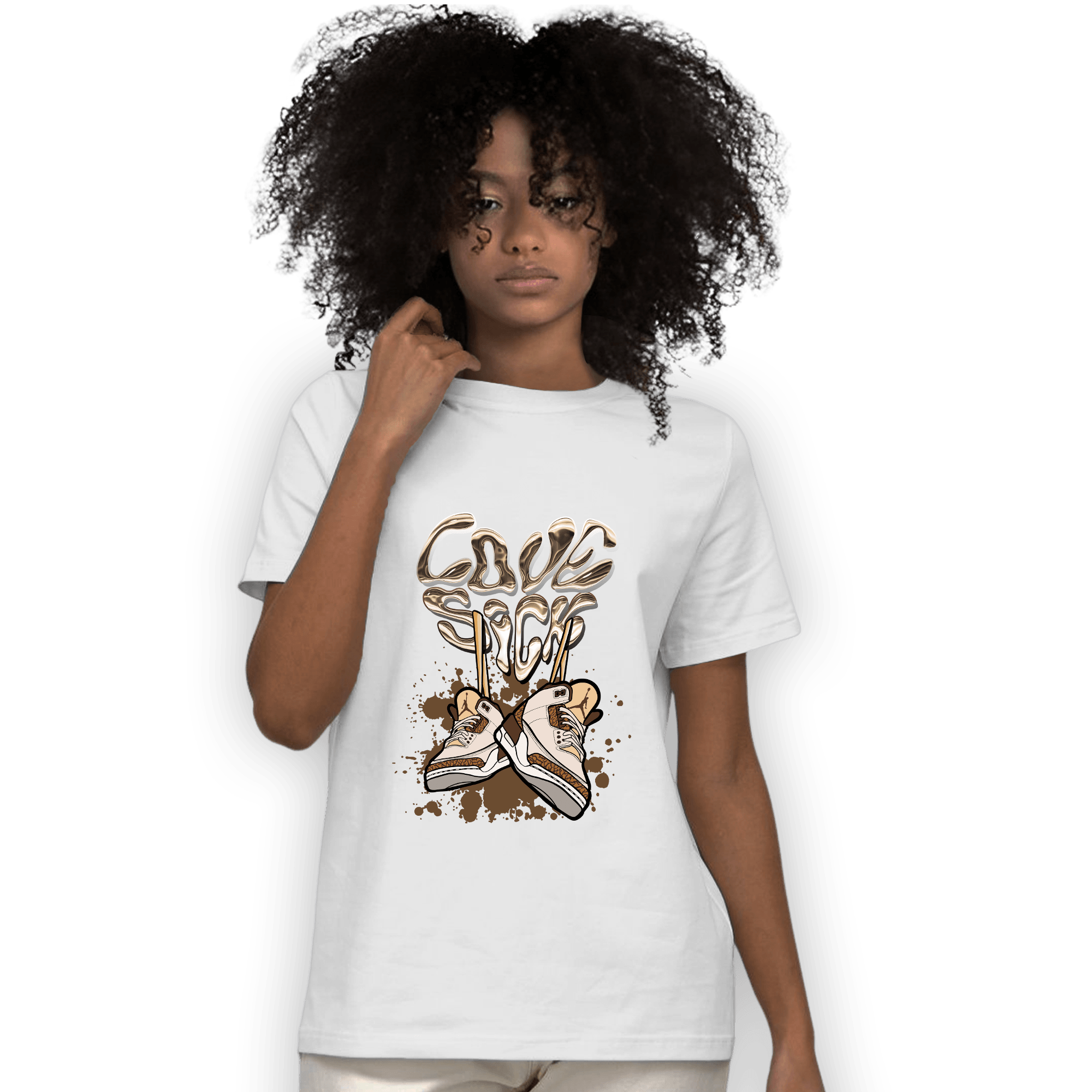 Palomino 3s T Shirt Match Sneaker Love Sick - NastyJamz