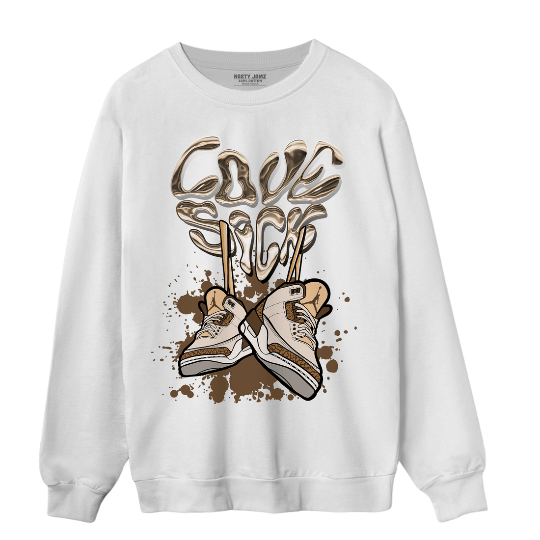 Palomino 3s Sweatshirt Match Sneaker Love Sick - NastyJamz