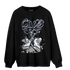 White Navy 3s Sweatshirt Match Sneaker Love Sick - NastyJamz