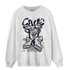 White Navy 3s Sweatshirt Match Sneaker Love Sick - NastyJamz