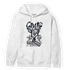 White Navy 3s Hoodie Match Sneaker Love Sick - NastyJamz