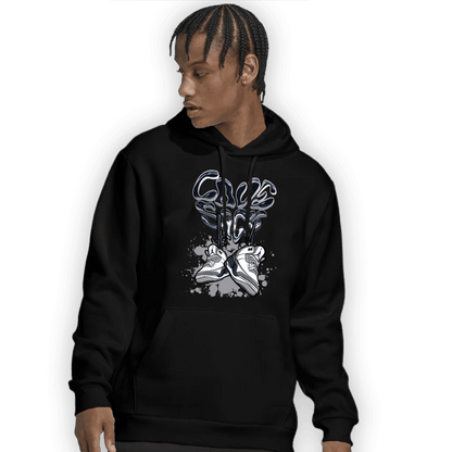 White Navy 3s Hoodie Match Sneaker Love Sick - NastyJamz