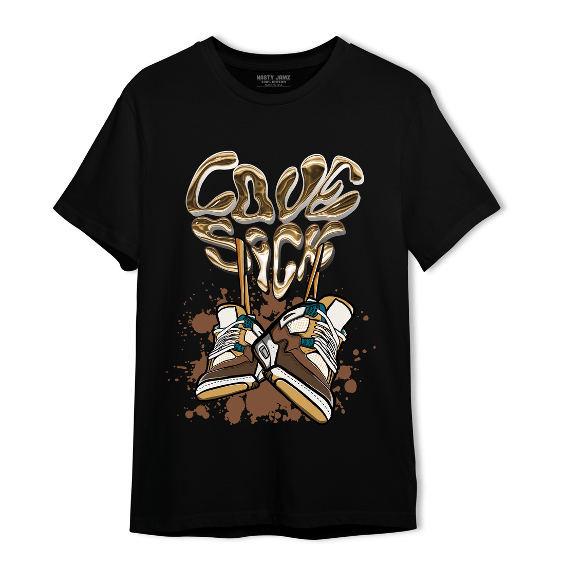 Cacao Wow 4s T Shirt Match Sneaker Love Sick - NastyJamz