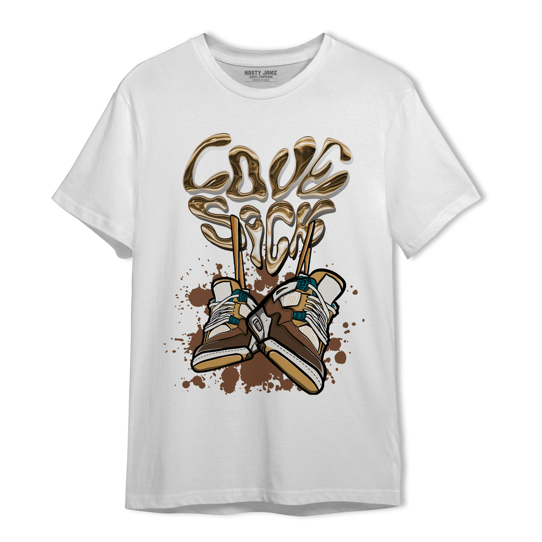 Cacao Wow 4s T Shirt Match Sneaker Love Sick - NastyJamz