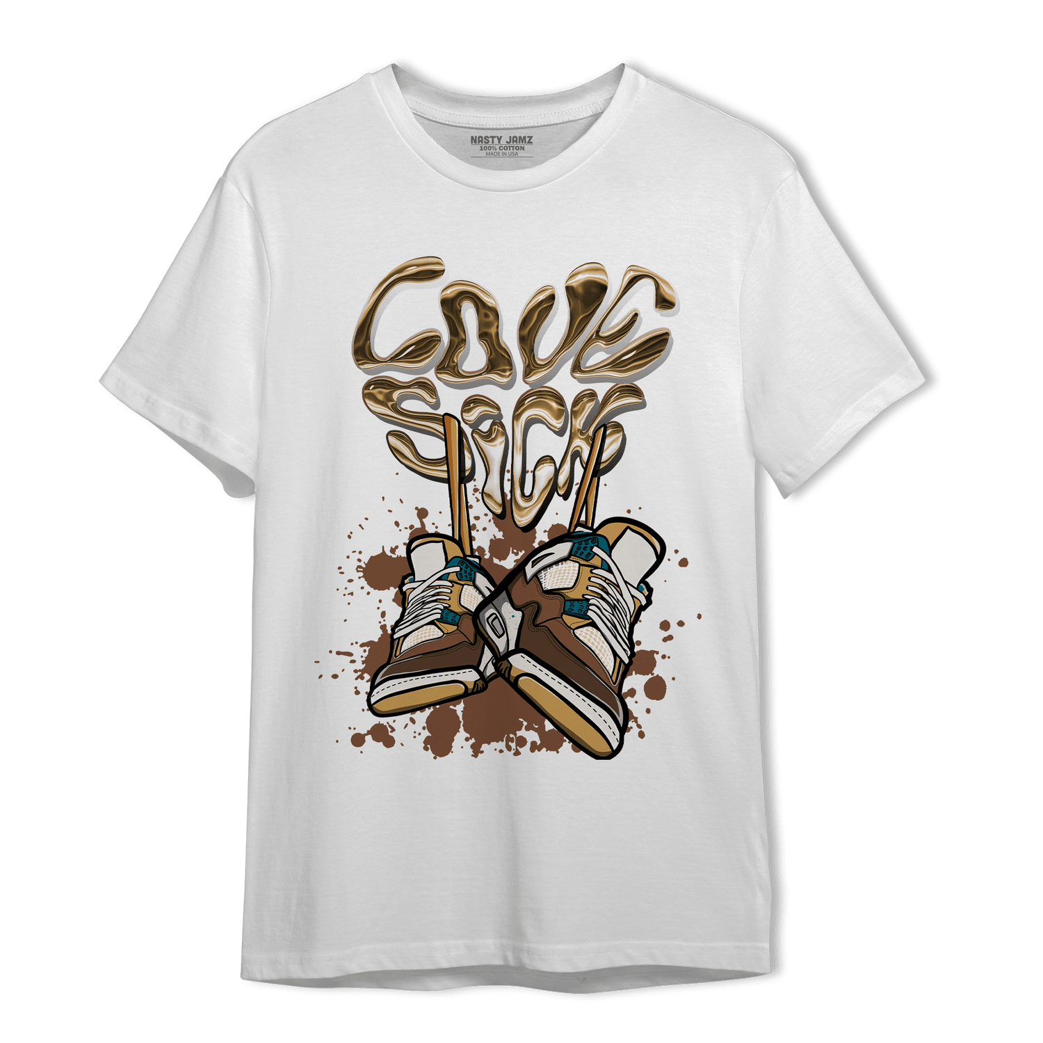 Cacao Wow 4s T Shirt Match Sneaker Love Sick - NastyJamz