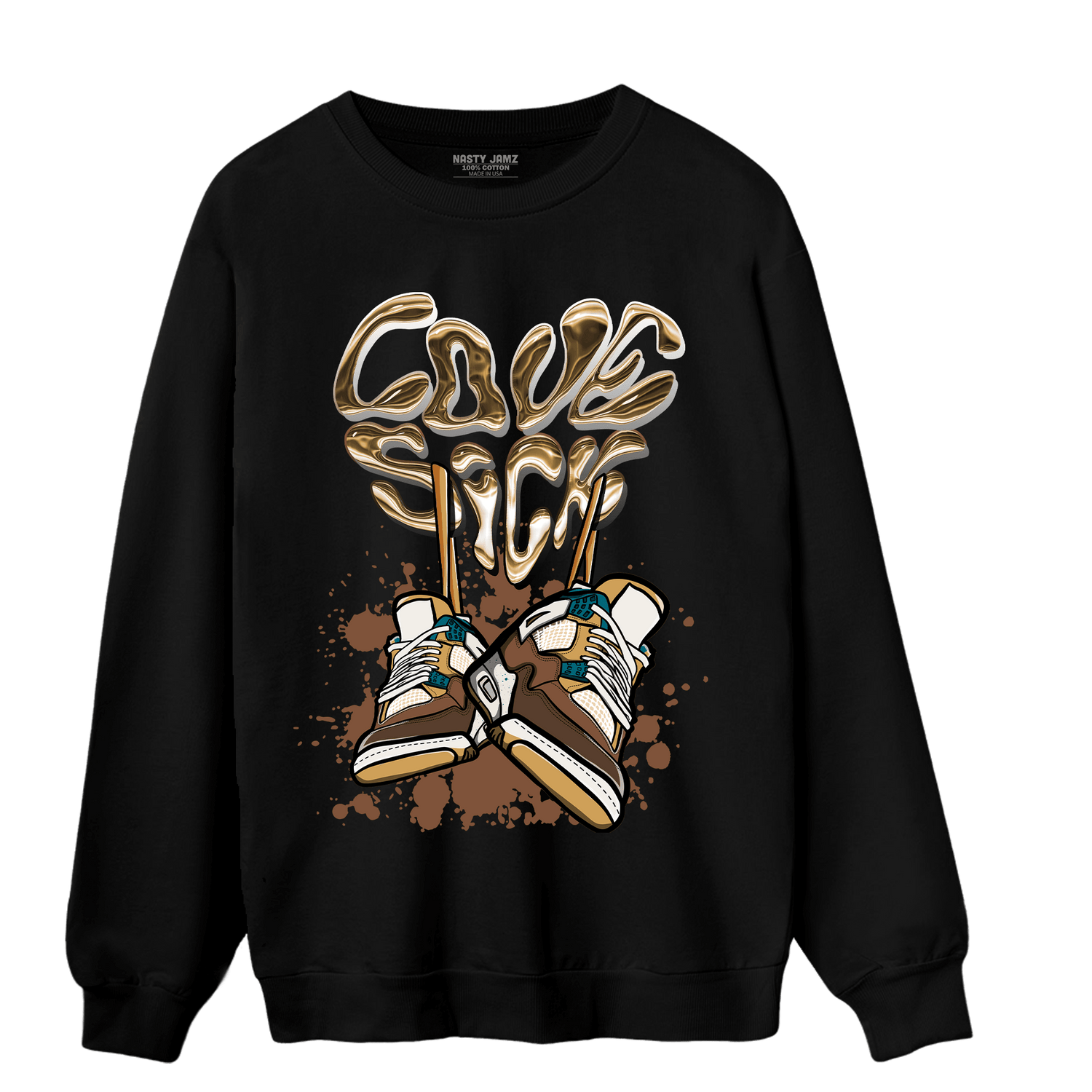 Cacao Wow 4s Sweatshirt Match Sneaker Love Sick - NastyJamz