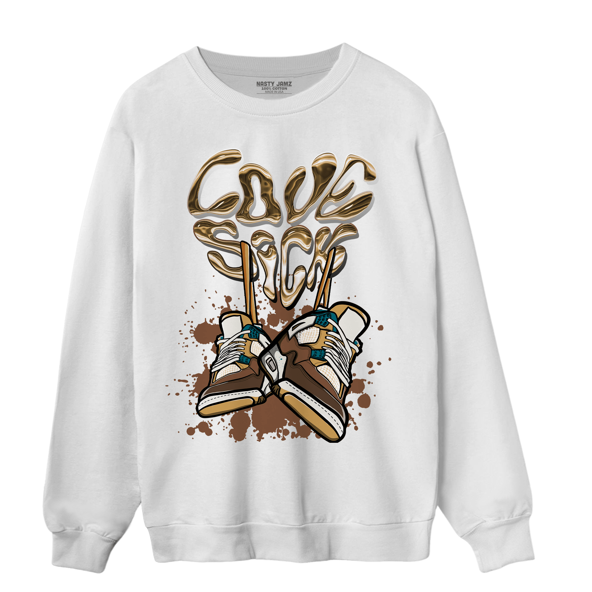 Cacao Wow 4s Sweatshirt Match Sneaker Love Sick - NastyJamz