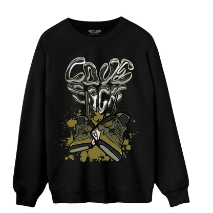 SE Craft Medium Olive 4s Sweatshirt Match Sneaker Love Sick - NastyJamz