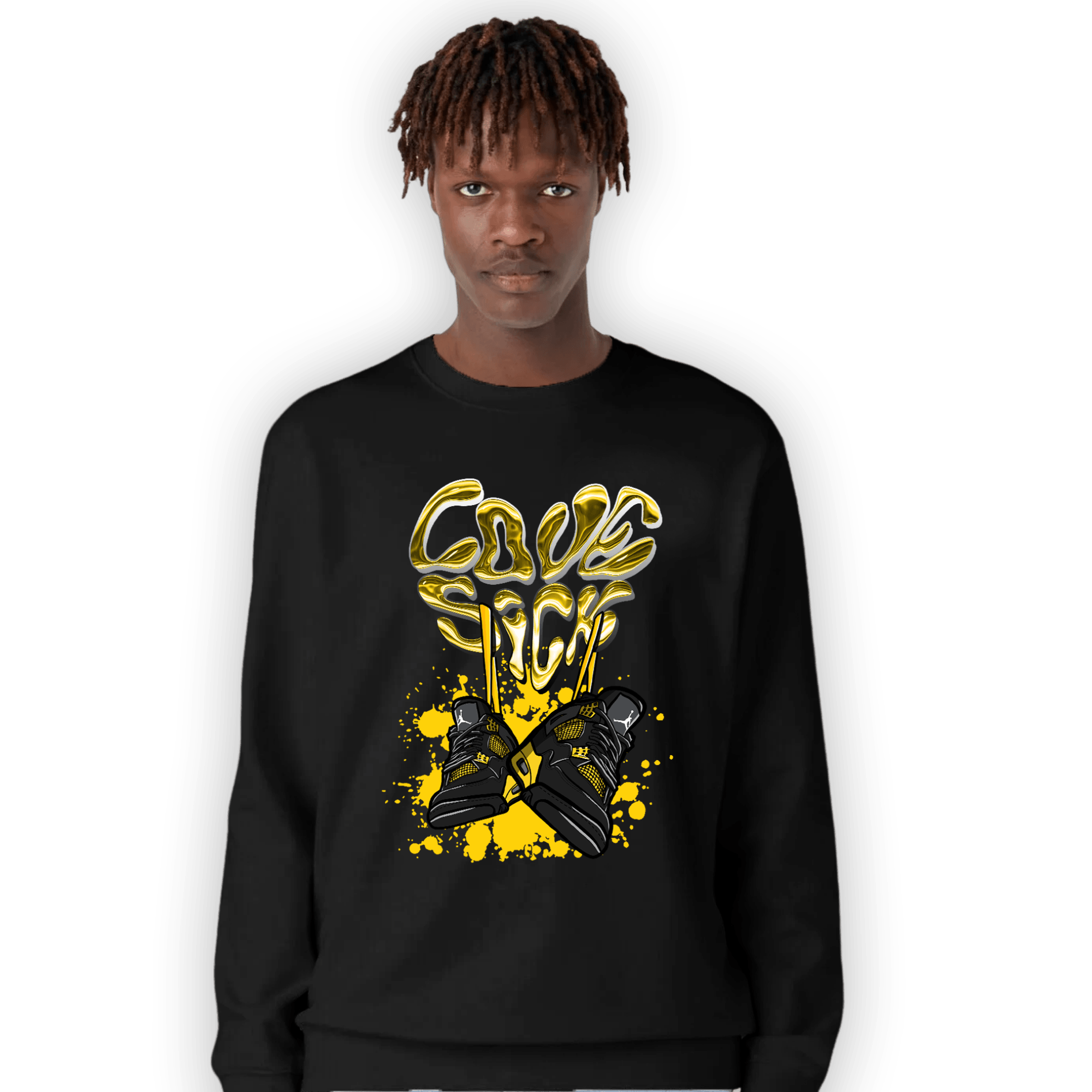 Thunder 4s Sweatshirt Match Sneaker Love Sick - NastyJamz