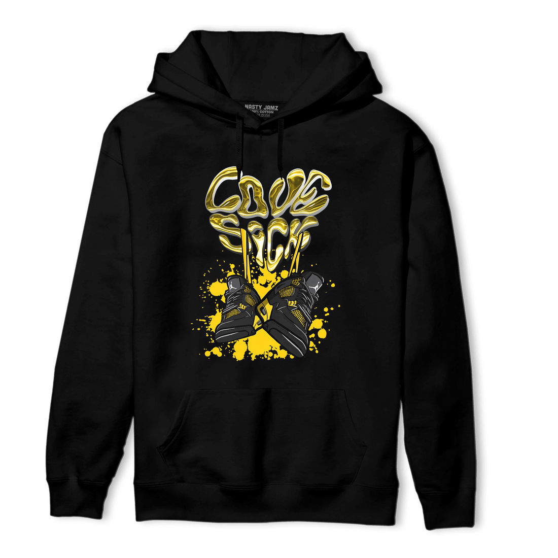 Thunder 4s Hoodie Match Sneaker Love Sick - NastyJamz