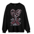 Burgundy 5s Sweatshirt Match Sneaker Love Sick - NastyJamz