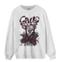 Burgundy 5s Sweatshirt Match Sneaker Love Sick - NastyJamz