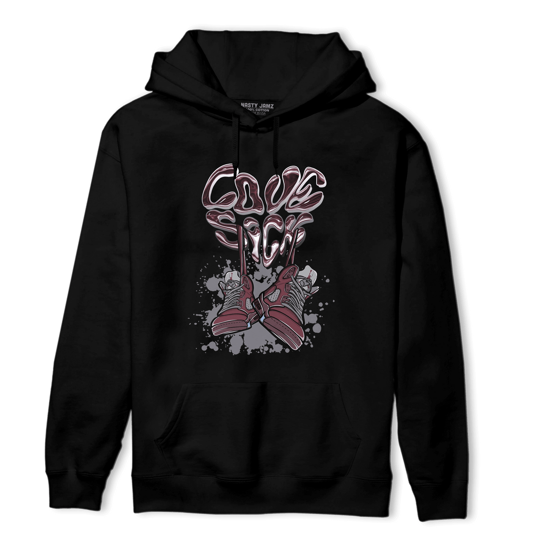 Burgundy 5s Hoodie Match Sneaker Love Sick - NastyJamz