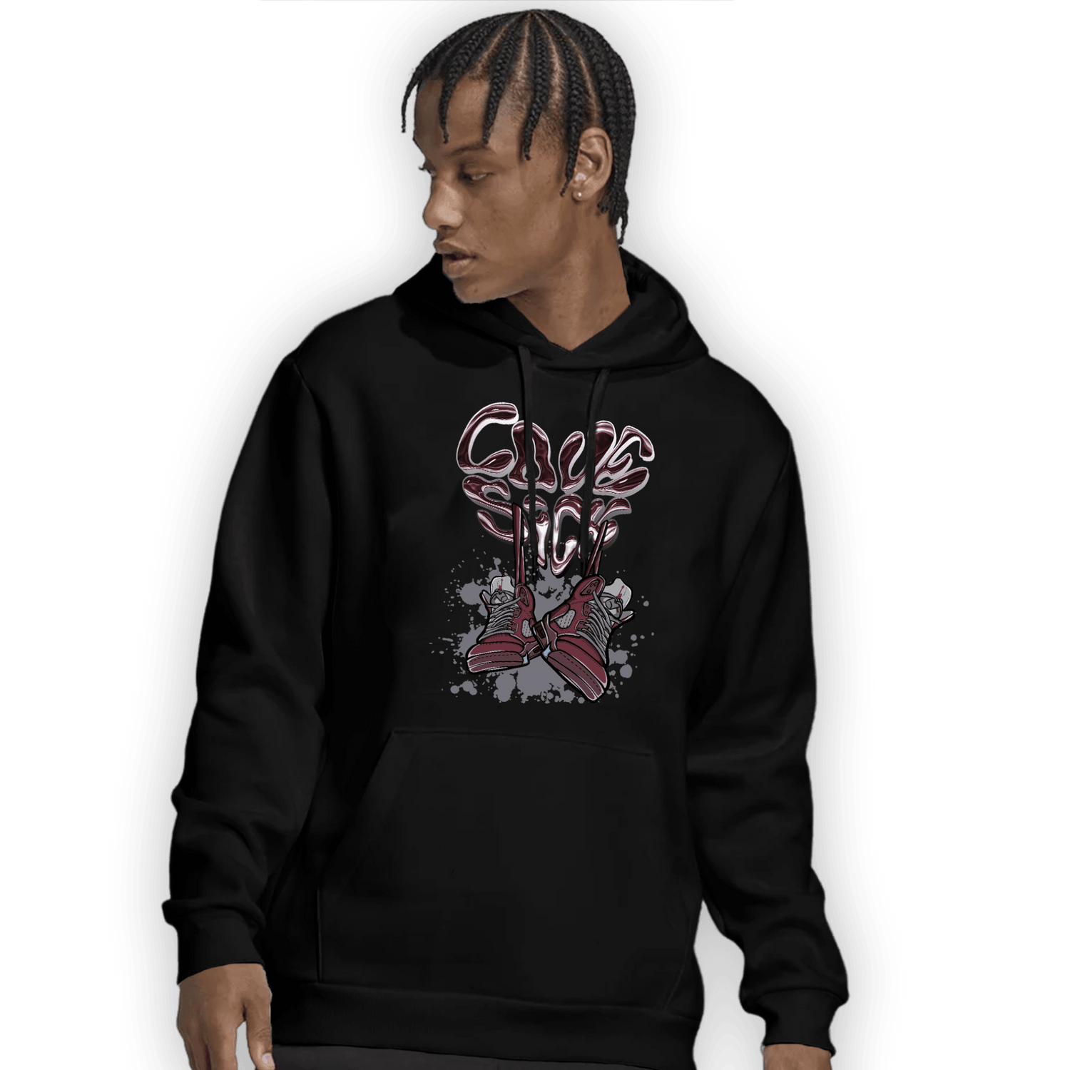 Burgundy 5s Hoodie Match Sneaker Love Sick - NastyJamz