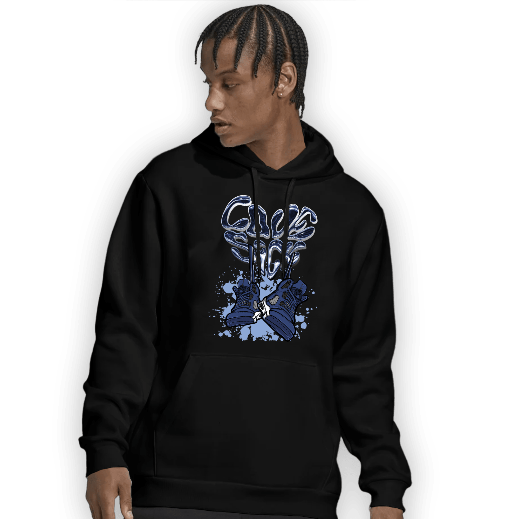 Midnight Navy 5s Hoodie Match Sneaker Love Sick - NastyJamz