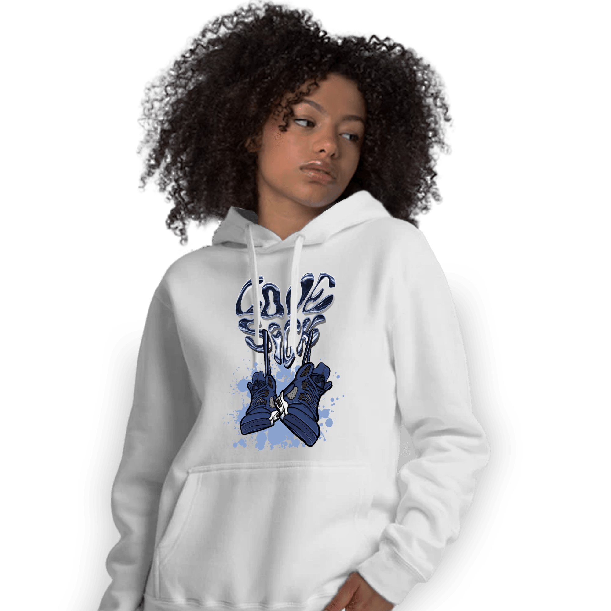 Midnight Navy 5s Hoodie Match Sneaker Love Sick - NastyJamz