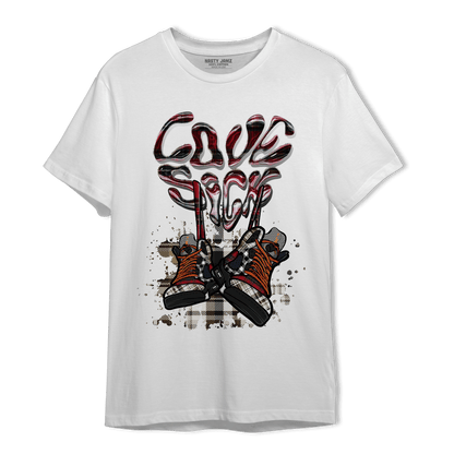 Plaid 5s T Shirt Match Sneaker Love Sick - NastyJamz