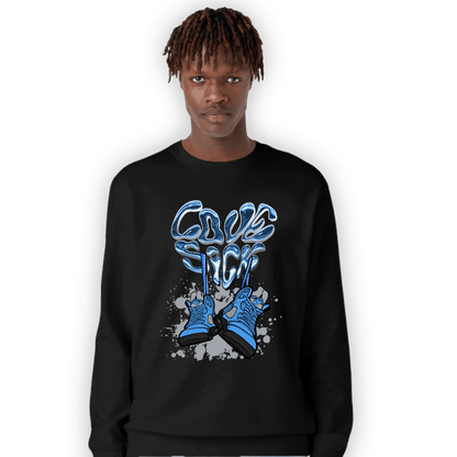 University Blue 5s Sweatshirt Match Sneaker Love Sick - NastyJamz