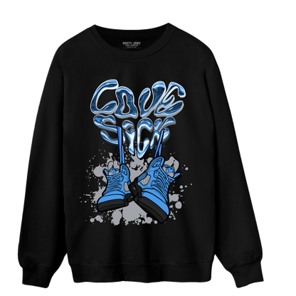 University Blue 5s Sweatshirt Match Sneaker Love Sick - NastyJamz