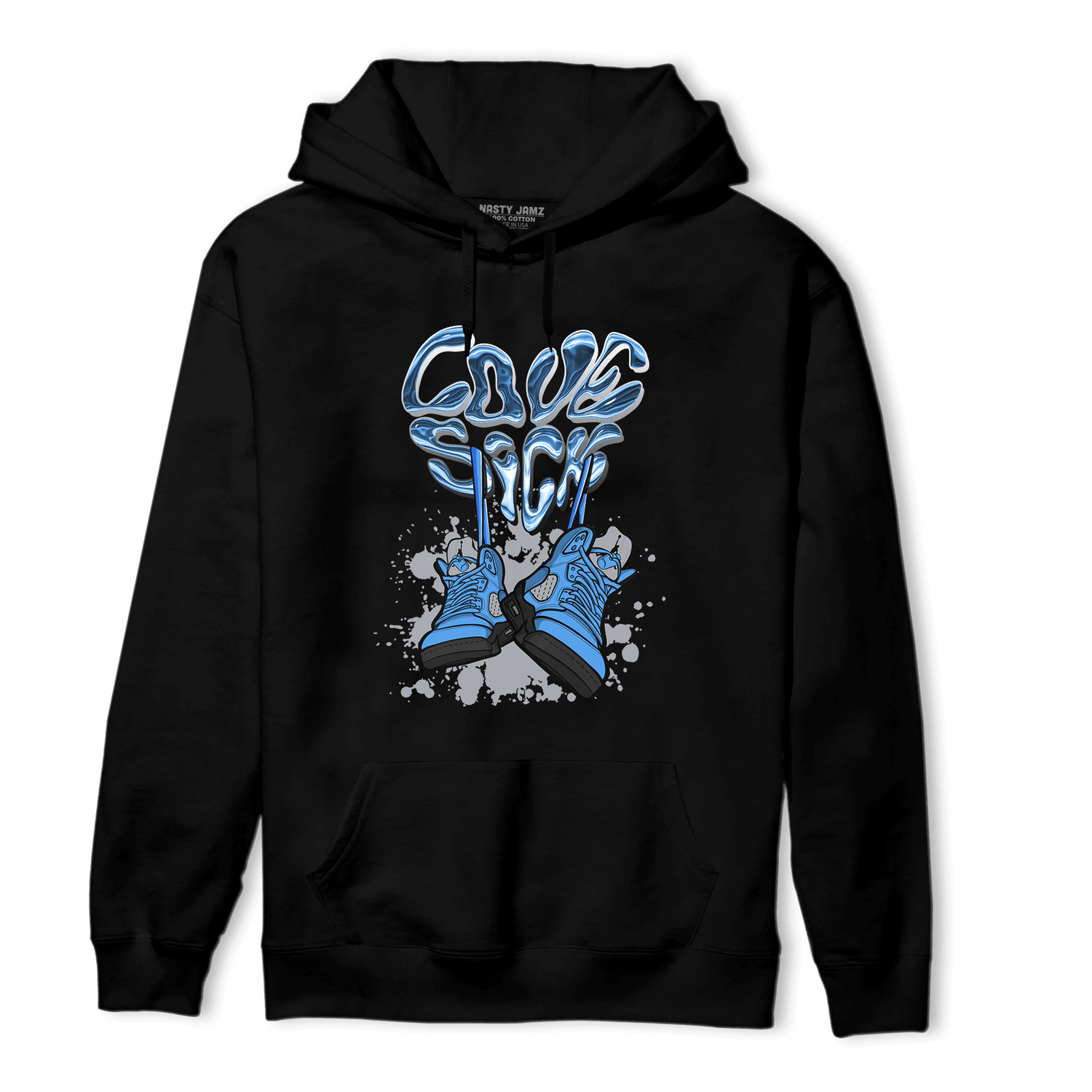 University Blue 5s Hoodie Match Sneaker Love Sick - NastyJamz
