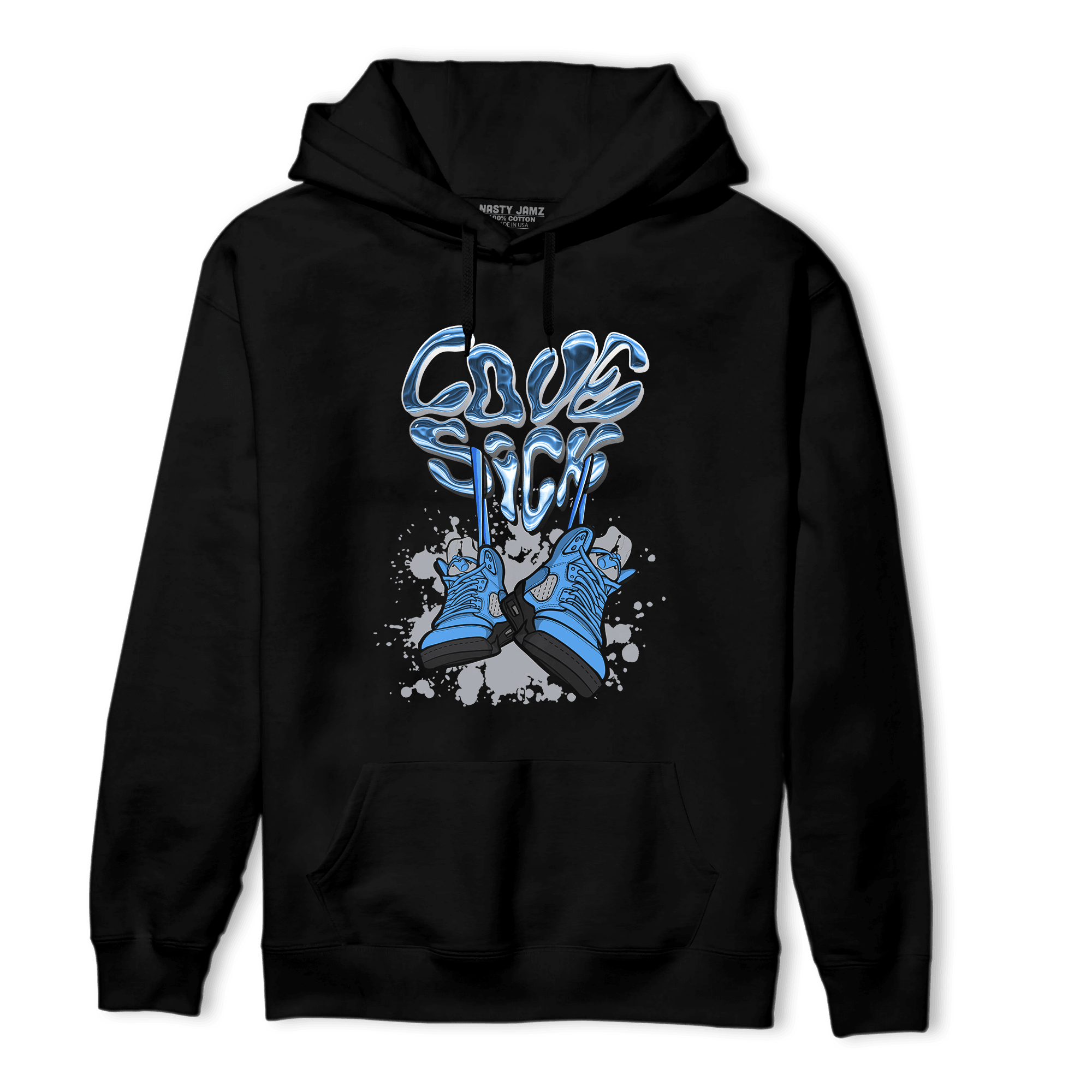 University Blue 5s Hoodie Match Sneaker Love Sick - NastyJamz