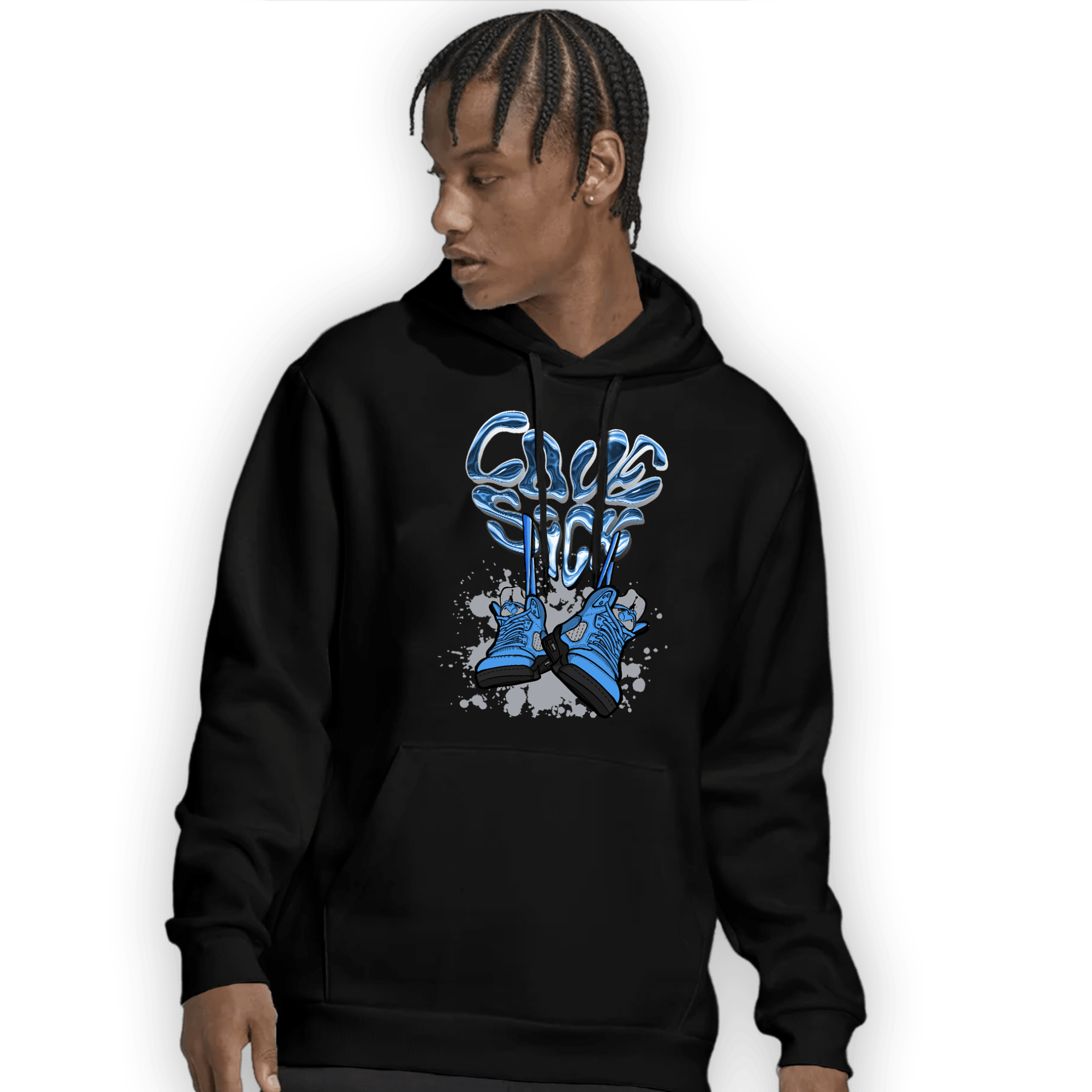 University Blue 5s Hoodie Match Sneaker Love Sick - NastyJamz