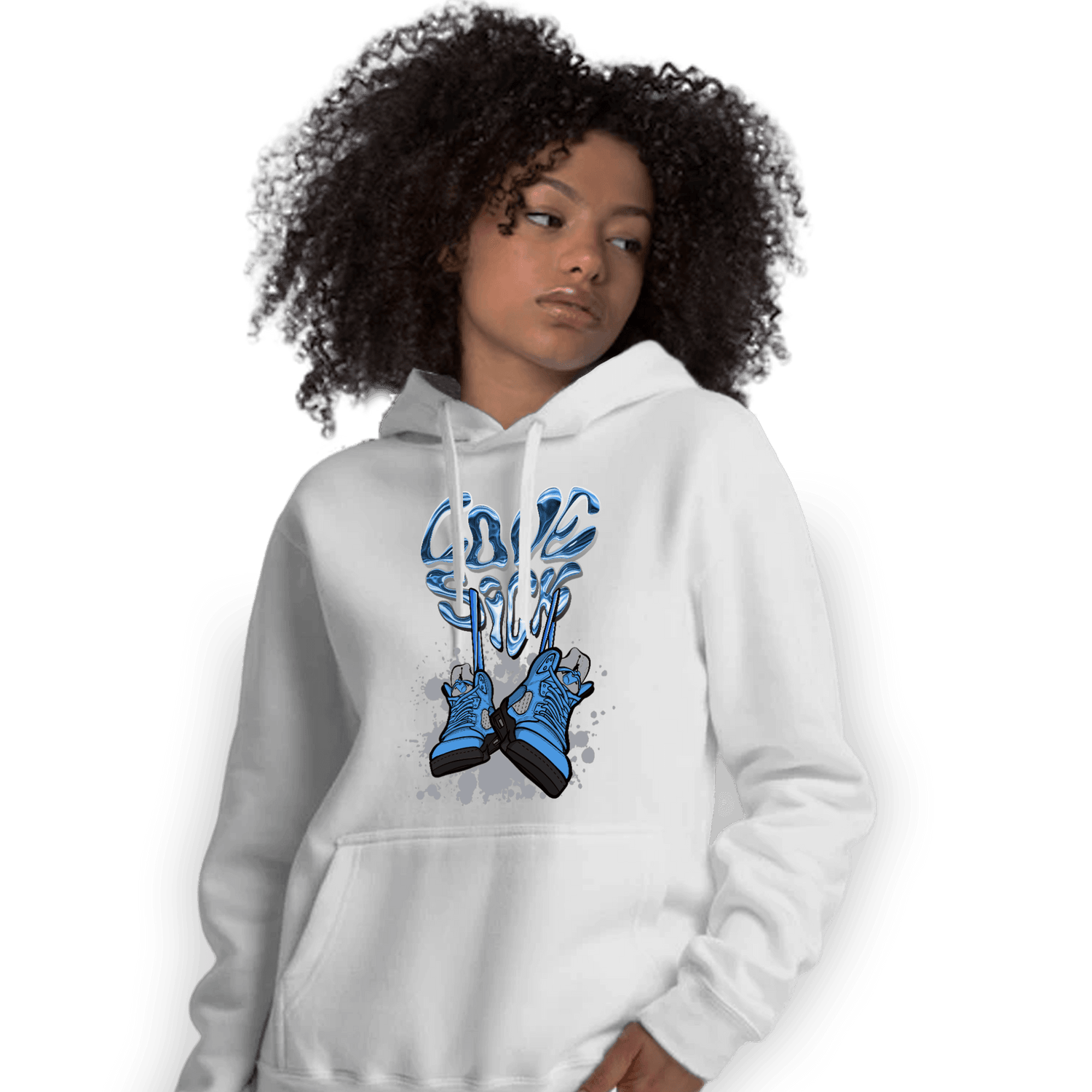 University Blue 5s Hoodie Match Sneaker Love Sick - NastyJamz